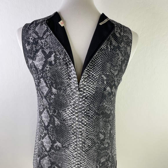 Rebecca Taylor Sleeveless Blocked Snake Skin Dress - Picture 5 of 9